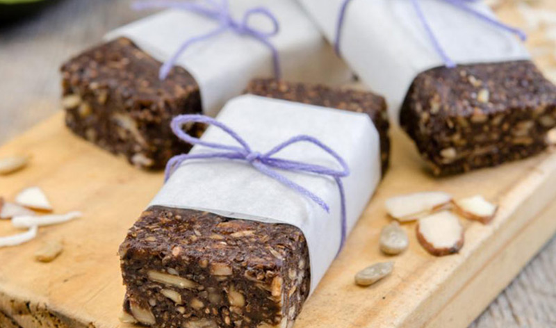 Heart-healthy chocolate avocado energy bars