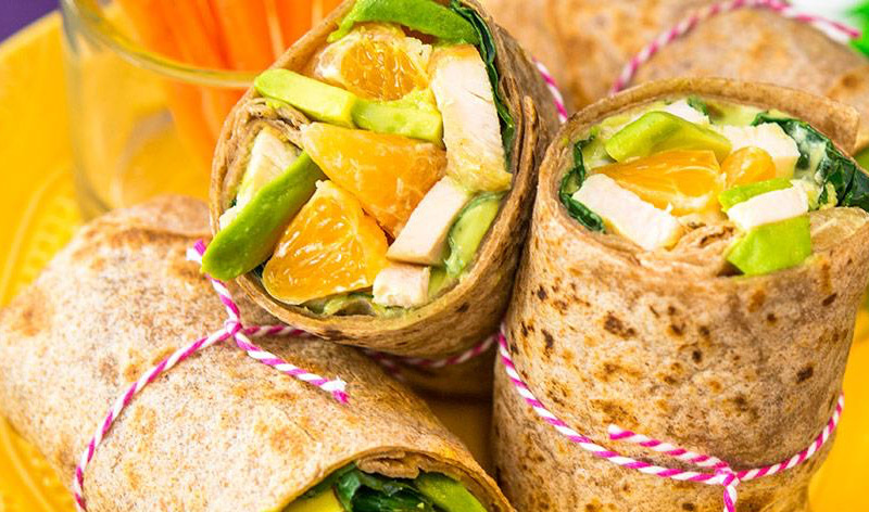 Chicken avocado wraps