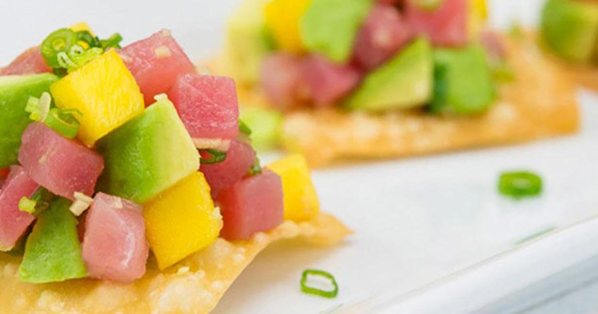 Ahi Tartare with Mango Tuna Tartare with Avocado & Mango Recipe