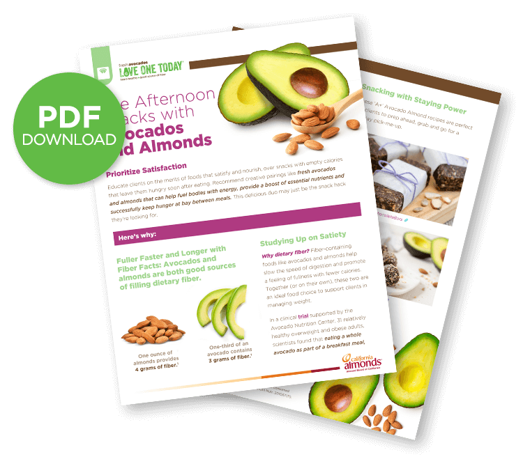 Ace Afternoon Snacks with Avocados and Almonds