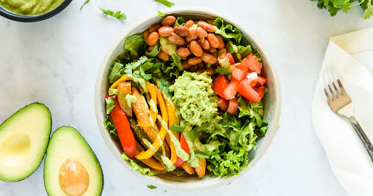 Bowl de Fajitas de Pollo
