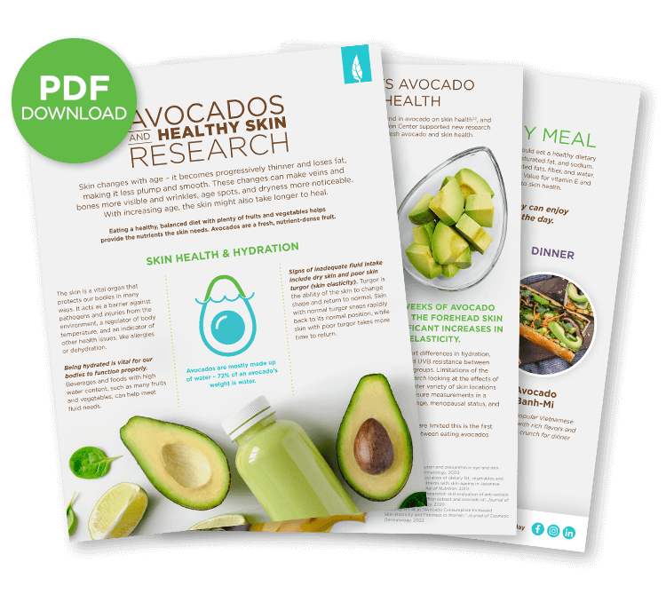 Avocados and Healthy Skin Research