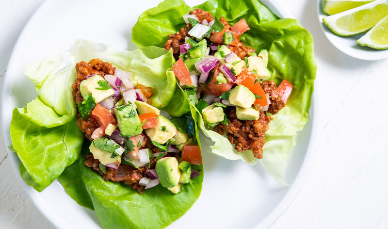 Turkey Avocado Lettuce Tacos
