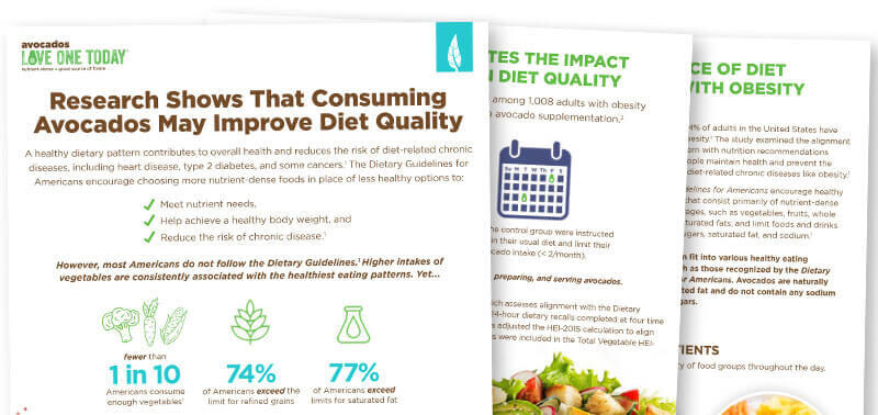 Research Shows That Consuming Avocados May Improve Diet Quality