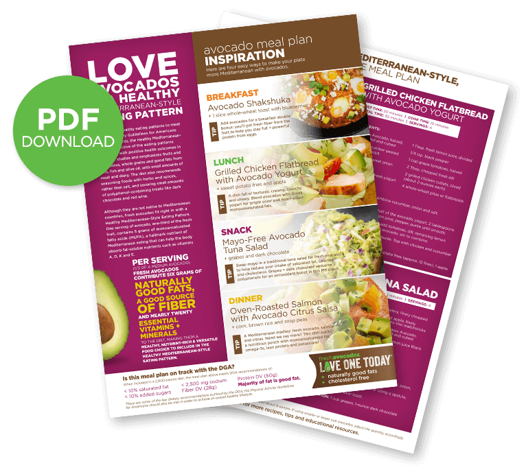 Mediterranean Style Meal Plan