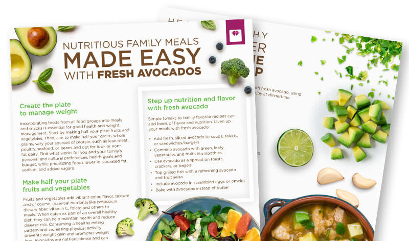 Nutritious Family Meals Made Easy with Fresh Avocados