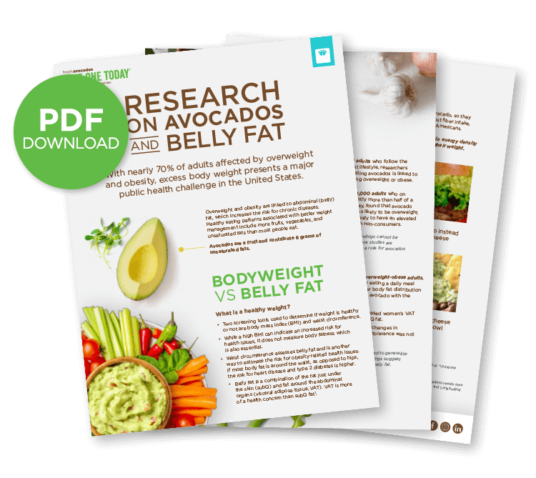 Research on Avocados and Belly Fat