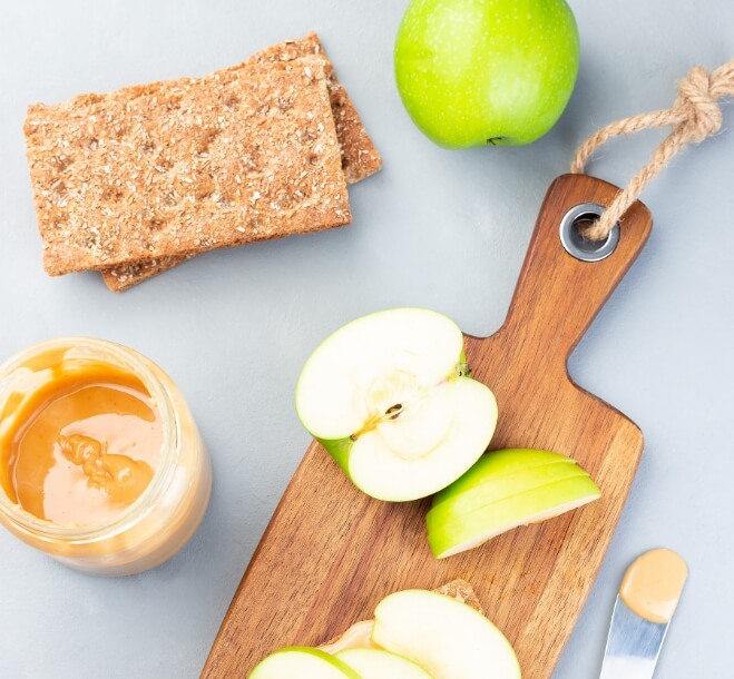 apples and peanutbutter