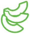 avocado slices icon