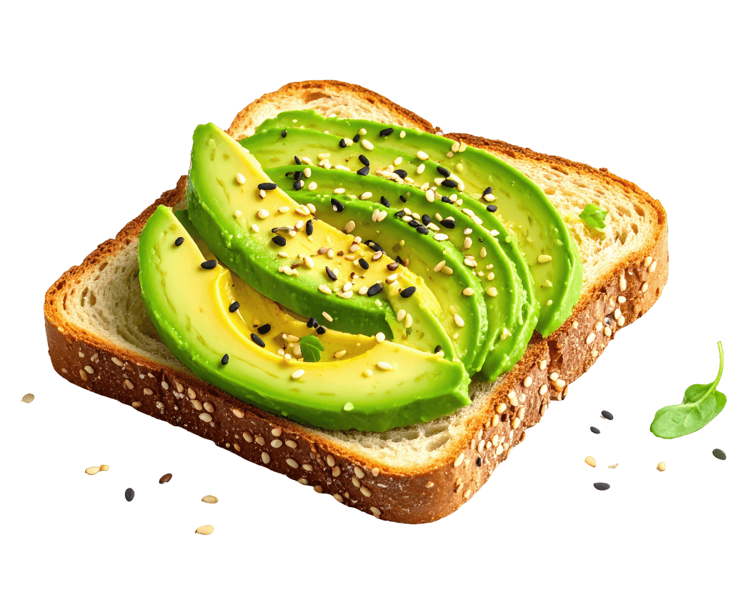 avocado toast with seeds