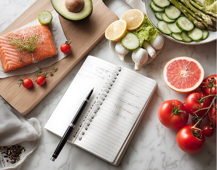 healthy foods with a meal plan