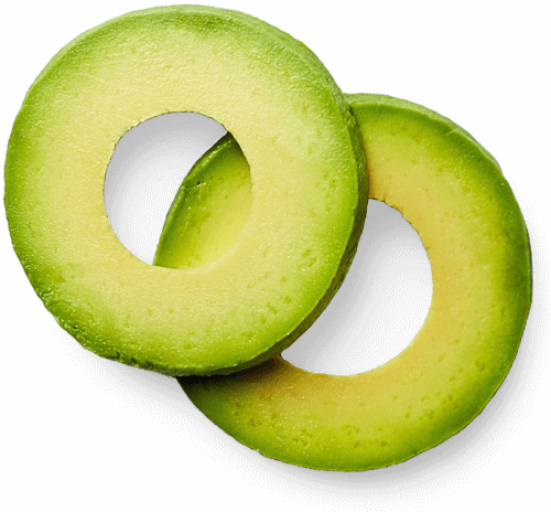 Sliced avocado
