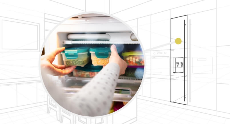 spring clean kitchen freezer