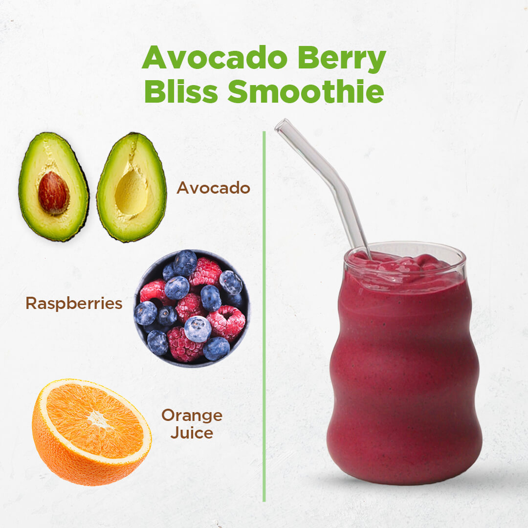 avocado berry bliss smoothie