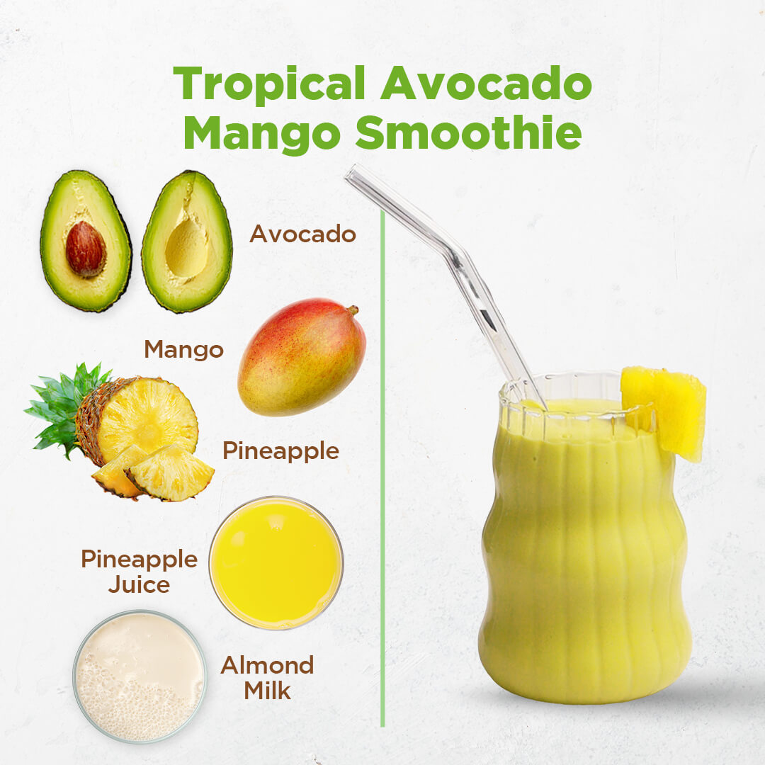 tropical mango smoothie