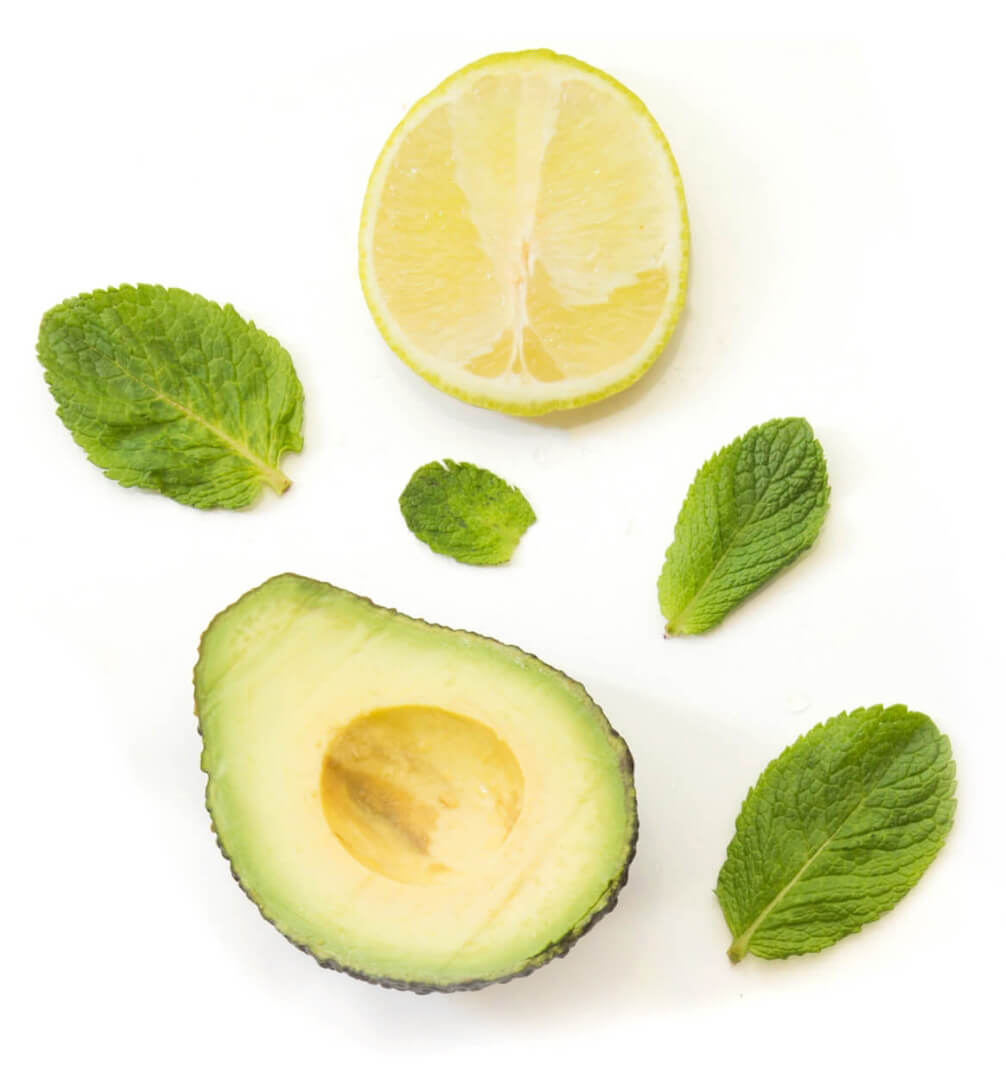 avocado lemon mint