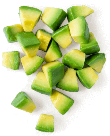 diced avocado serving