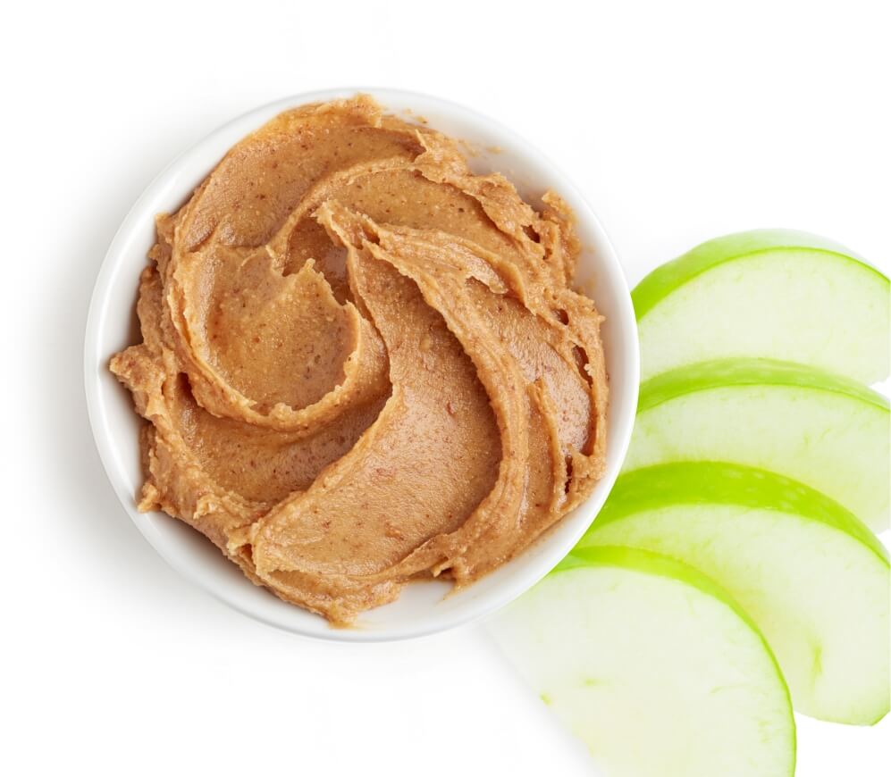 apple and nut butter snack