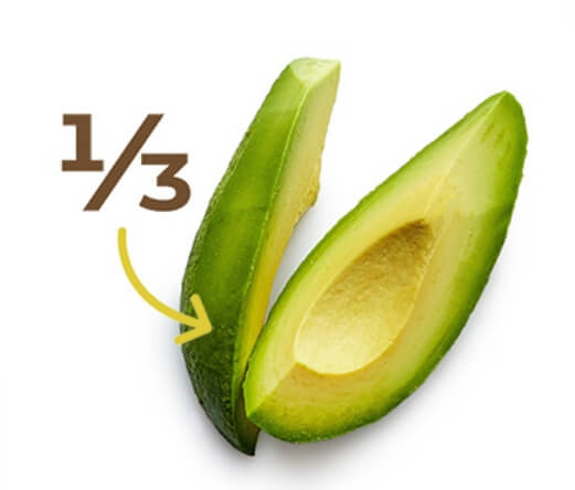 one third avocado serving