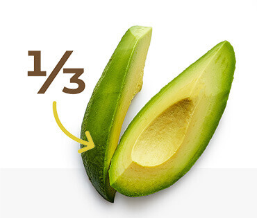 serving of avocado