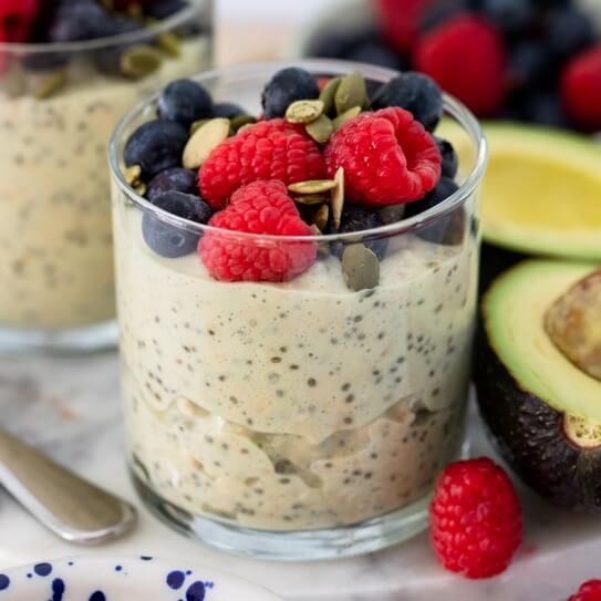Overnight Oats with Avocado