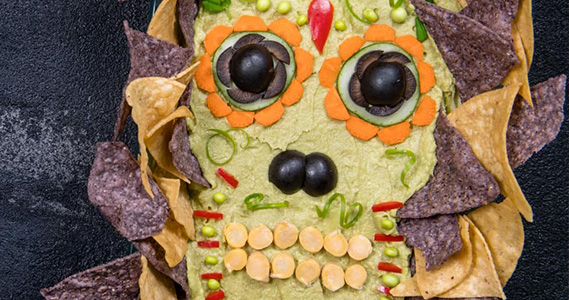 Hummus para día de muertos