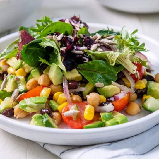Simple Avocado Salad with Lime Vinaigrette