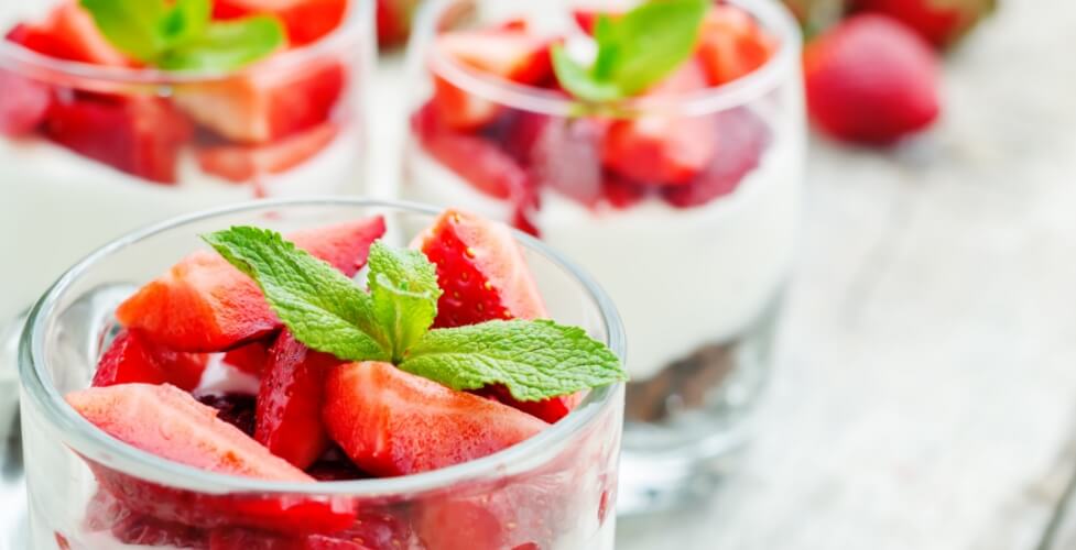 strawberries and whipped cream
